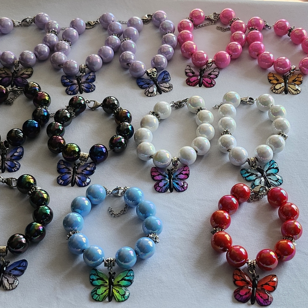 Colorful Butterfly Charm Bracelets ($10) For Each Bracelet . - Picture 9 of 10